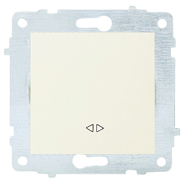 Выключатель 1 СП 10А перекрестный механизм Ovivo крем