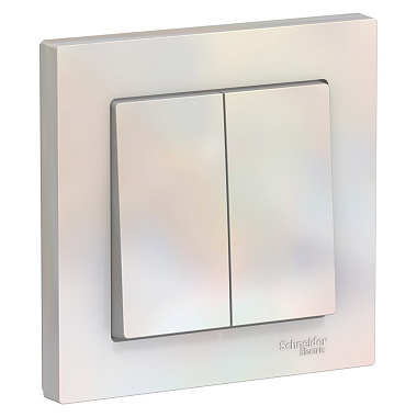 Выключатель 2 СП 10АХ сх.5 SE AtlasDesign жемчуг