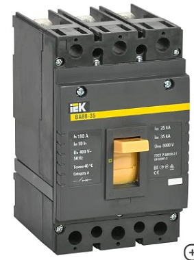 Выключатель автоматический 3P 160А 35kA ВА88-35 IEK