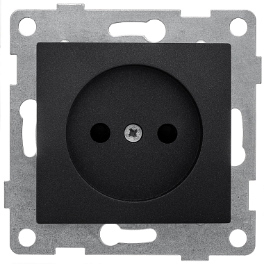 Розетка 1 СП 16А с з/шт механизм Gusi Electric Bravo графит