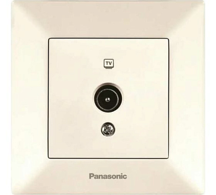 Розетка 1 СП TV оконечная Panasonic Arkedia крем