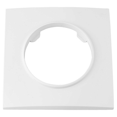 Рамка 1-постовая квадратная Bylectrica Прованс белый