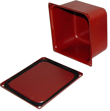 Коробка протяжная металлическая 300х300х200мм IP54 грунтовка Электрофидер