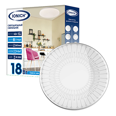 Светильник светодиодный ILED-SMD2835-СПБ2160 "Сириус"-18-1260-230-6500-260-IP20 Ionich