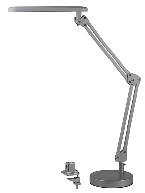 Светильник настольный на струбцине ЭРА NLED-440-7W-S со светодиодами серебро Б0008001