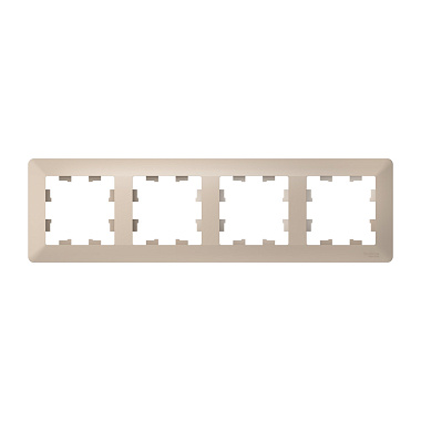 Рамка 4-постовая SE AtlasDesign Air песочный/дымчатый белый