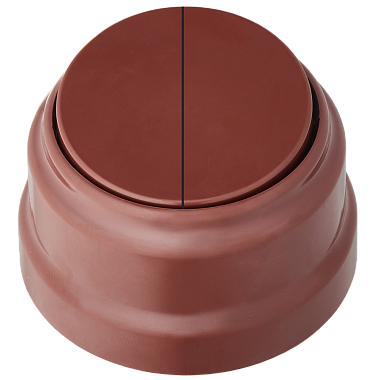 Выключатель 2 ОП  6А Bylectrica Ретро коричневый