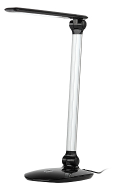 Светильник настольный ЭРА NLED-456-10W-BK-S со светодиодами черный с серебром Б0028437