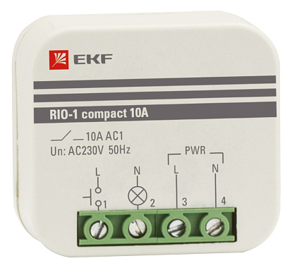 Реле импульсное RIO-1 compact 10А EKF