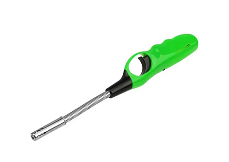 Пьезозажигалка бытовая газовая с гибким стержнем Сокол зеленый