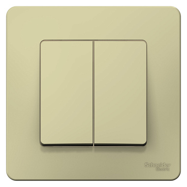 Переключатель 2 СП 10А cх.6+6 SE Blanca бежевый