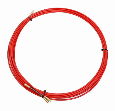 Протяжка для кабеля (стеклопруток, 3.5 мм*10 м) мини УЗК в бухте Rexant красная