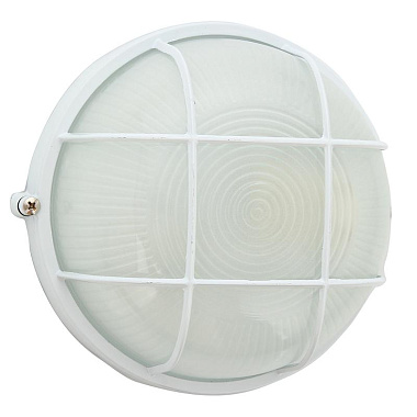 Светильник КМБ 1*60Вт белый/круг/решетка IP54 НБП 03-60-002 УЗ (инд. уп.) Svet