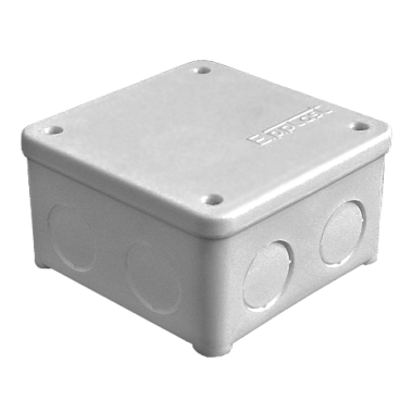 Коробка расп. ОП  85х85х45мм IP54 7 вводов крышка на винтах серый E.p.plast