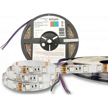 Лента светодиодная 14,4Вт IP65 12V разноцв. Navigator 71 429