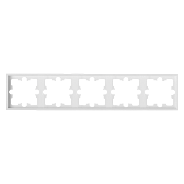 Рамка 5-постовая Bylectrica Carre белый