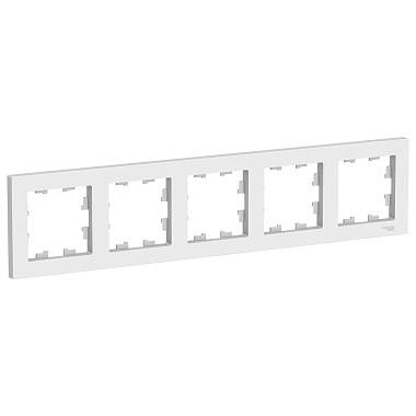 Рамка 5-постовая SE AtlasDesign белый