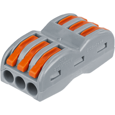 Зажим безвинтовой 3х(0,08-4,0) проходной (5шт/упак) Navigator 14 222