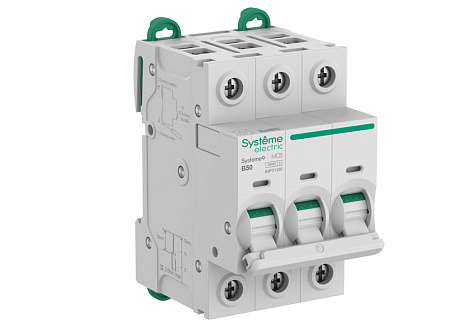 Автоматический выключатель 3P  50A (B) 10kA АВ 400В SE Systeme9