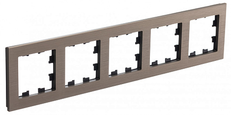 Рамка 5-постовая металл SE AtlasDesign Nature латунь