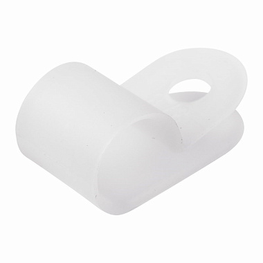 Скоба под винт  9мм (упак/50шт) Rexant белая