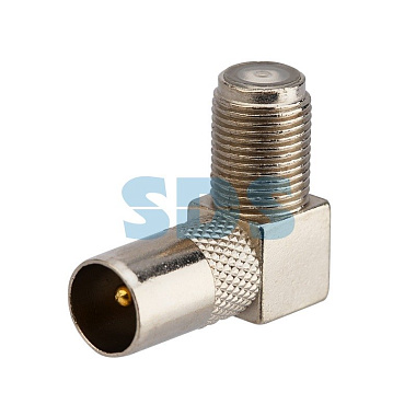 Переход гнездо F - штекер TV угловой PROconnect