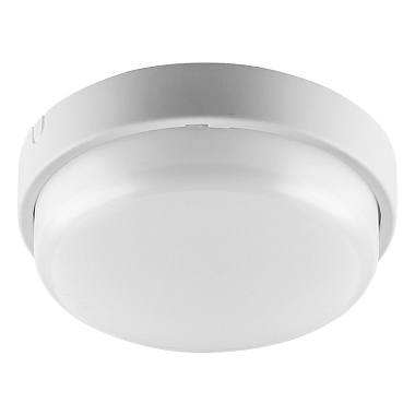 Светильник светодиодный ЖКХ  7Вт 4000К IP65 круг с оптико-акустическим датчиком WOLTA