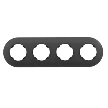 Рамка 4-постовая круглая Bylectrica Прованс графит