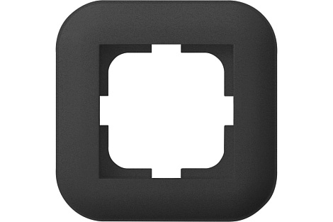 Рамка 1-постовая Ovivo Loft черный металлик