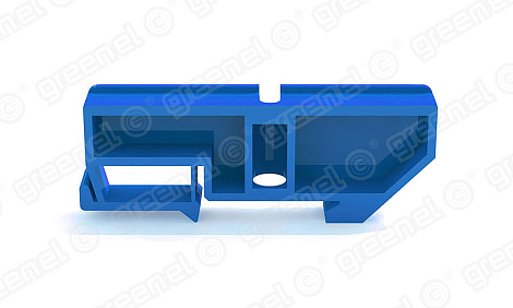 Изолятор на DIN-рейку синий GREENEL