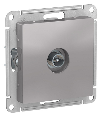 Розетка 1 СП TV механизм SE AtlasDesign алюминий