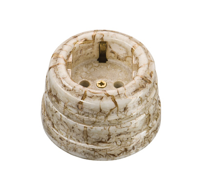 Розетка с заземл. конт. МезонинЪ мрамор