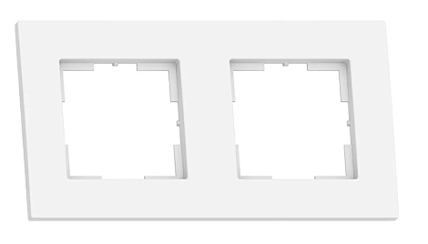Рамка 2-местная Аксиома Кунцево-Электро белый