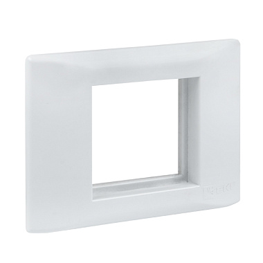 Рамка + суппорт 2 мод. (1 пост) для парапетного кабельного канала EKF C-Line белый
