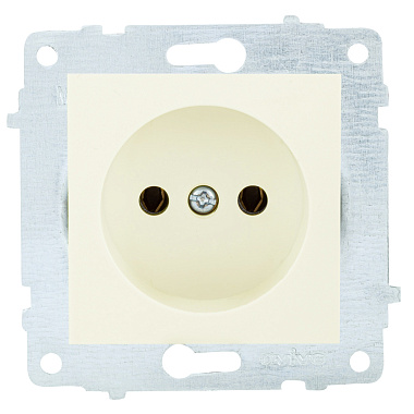 Розетка 1 СП 16А механизм Ovivo крем