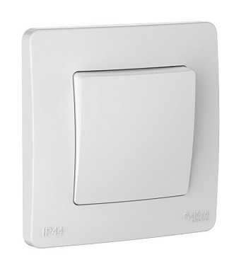 Переключатель 1 СП IP44 10А SE Blanca белый