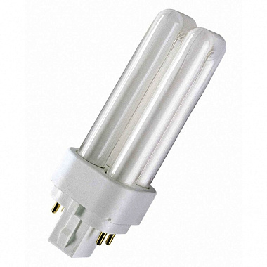 Лампа люминесцентная DULUX D/E 18W/31-830 G24q-2 3000К тёпл. белый Osram