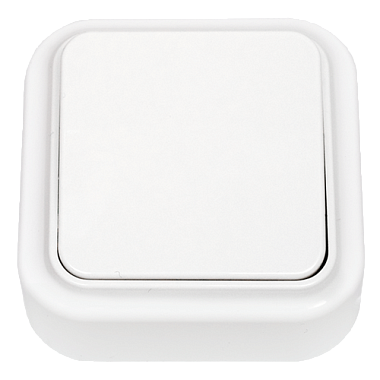 Выключатель 1 ОП  6А Bylectrica Пралеска белый