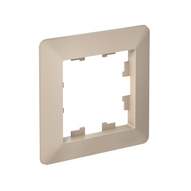 Рамка 1-постовая SE AtlasDesign Air песочный/дымчатый белый