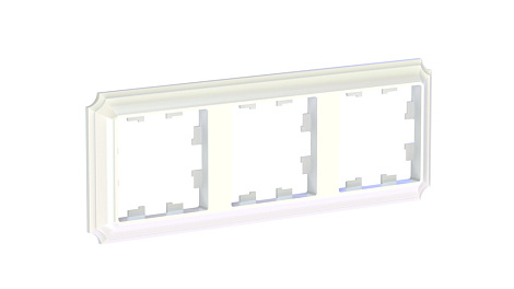 Рамка 3-постовая SE AtlasDesign Antique жемчуг