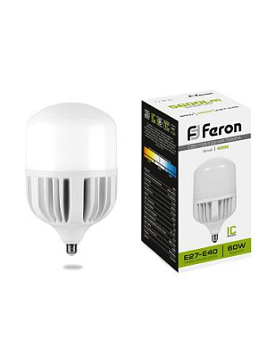 Лампа светодиодная E27-E40  60Вт 4000K 175-265В LB-65 Feron