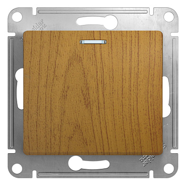 Переключатель 1 СП 10АХ с подсв. сх.6а механизм SE Glossa дуб