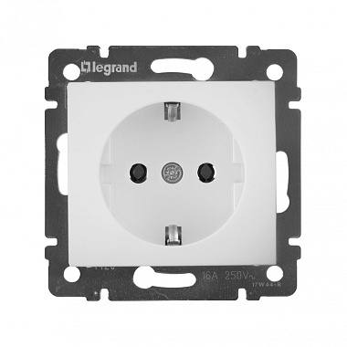 Евророзетка 1 СП 16А механизм Legrand Valena белый
