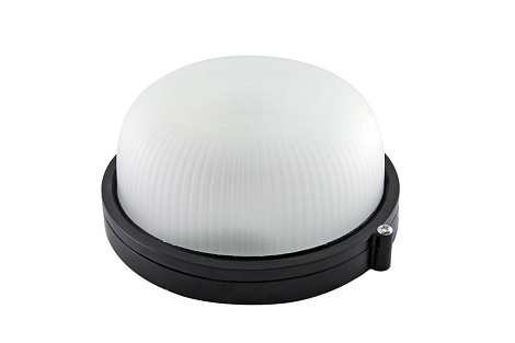 Светильник КМЧ 1*60Вт черный/круг/стекло IP54 НБП 03-60-001 УХЛ1 (инд. уп.) Svet