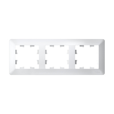 Рамка 3-постовая SE AtlasDesign Air белый/дымчатый белый