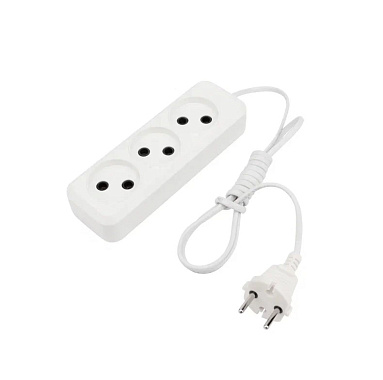 Удлинитель 3* 1,5 м 2х0,75мм² белый Rexant