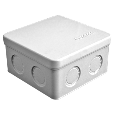 Коробка расп. ОП 105х105х56мм IP54 7 вводов серый E.p.plast