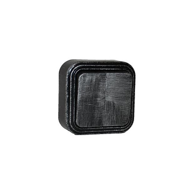 Выключатель 2 ОП  6А БелТИЗ Элект Викинг черный под серебро