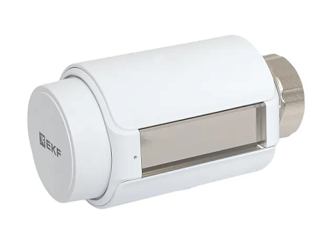 Терморегулятор для радиатора отопления"Умный дом" Wi-Fi термоголовка EKF Connect