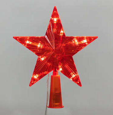 Фигура светодиод. на елку Звезда красная 15см, 10LED, постоянное свечение, 230В Neon-Night